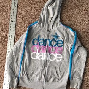 Justice zip up sweatshirt